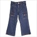 Girls Denim Cargo Pants