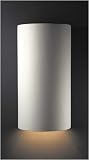 Justice Design Group 1160-BIS Unfinished Bisque Ambiance Functional Down Lighting Wall Sconce from the Ambiance Collection