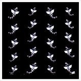 Joby Jewels on White Design Nail Sticker- JB-02