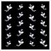 Joby Jewels on White Design Nail Sticker- JB-02