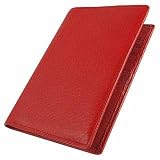 Tavecchi Soft Genuine Italian Leather Card Holder Wallet Red