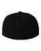 Original Blank Flexfit Flatbill Premium Fitted 210 Hat Cap Flex Fit Flat Bill Large/Xlarge - Black