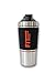 Summer Fitness Sale! Fit Shaker Plus 2.0 Stainless Steel Protein Shaker Bottle with 2 Compartments & Shaker Ball - Includes New Temperature Sleeve - Dishwasher Safe - BPA Free - Eco Friendly (Silver)