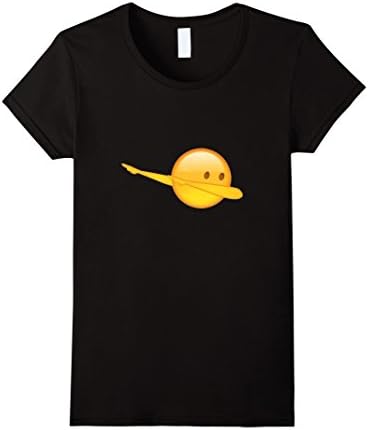 Women's Dab Emoji Emoticon Funny T Shirt Small Black