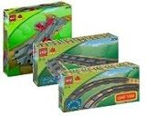 Lego Duplo Train 3775 Les Aiguillages et 2735 6 Rails coubres et 2734 6 Rails Droits