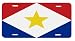 Saba Saban Flag License Plate