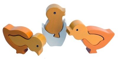 31xQjYXFczL Imagiplay Educational 3D Wood Puzzle   3 Chicks