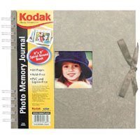 Kodak Photo Memories, 8" x 8" Spiral Bound Scrapbook with Oatmeal Cover Color.