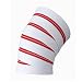 Valeo Heavy Duty Elastic Red Line Powerlifting Knee Wraps-78
