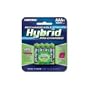 Rayovac Rechargeable Hybrid Batteries, AAA-size, 4-count Carded Pack (Pack of 2)