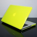 NEW DESIGN TopCase® Neon Yellow Crystal Hard Case Cover for Macbook Pro 13-inch 13 (A1278/with or without Thunderbolt) with TopCase® Mouse Pad