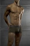 C-in2 Fall 07 Pop Color Low No Show Army Boxer Brief with Sling Support for Men - Olive
