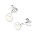 Valero Pearls Valero Classics Damen-Ohrstecker 925 Sterlingsilber Süßwasser-Zuchtperlen weiß ca. 7,0-7,5 mm 178810
