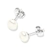 Valero Pearls Valero Classics Damen-Ohrstecker 925 Sterlingsilber S��wasser-Zuchtperlen wei� ca. 7,0-7,5 mm  178810