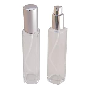 Empty Refillable 3.57 Ounce 100 Ml Glass Perfume Bottle With Sliver Tone Spray Atomizer Pump