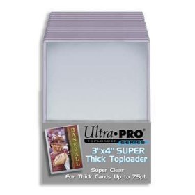 More Ultra-Pro 3 x 4 "SUPER THICK" Baseball Card Toploaders (Pack of 25 - 75 Thickness)