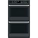 Cafe 30" Matte Black Built-In Double Convection Wall Oven