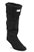 Hunter Basketweave Knit Welly Sock (Large / 8-10 B(M) US, Black)