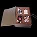 Kurt S. Adler Noble Gems Glass Baby Boomer Ornament Set, 4 Piece Box Set