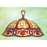 Hanging Tiffany Light Fixture, Victorian style with bronze finish