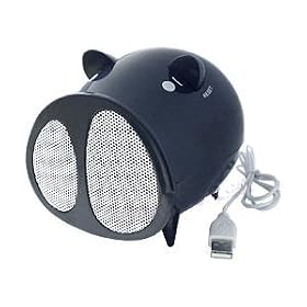 BB PIG USB Mini Portable Speakers + FM Radio for Laptop, PC, iPods, Zune, MP3, CD, DVD Players