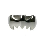316L stainless steel ring with shiny polish - Bat Design - Face Width: 12mm - Band Width: 5mm (Sizes 5-14)
