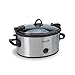 Crock-Pot SCCPVL659-S Stainless Steel 6.5-Quart Cook & Carry Slow Cooker w Locking Lid,