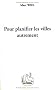 Pour planifier les villes autrement
