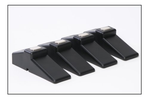 Duffs 4 Pack Hard Rubber Premium Wedge Door Stops