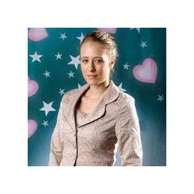 Adorama Belle Drape Scenic Series, 10' x 12' Painted Muslin Background, Style #907. Color: Pink Hearts with Stars.
