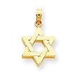 14k Polished Star of David Pendant