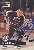 Mark Recchi, Pittsburgh Penguins, 1991 Pro Set All Star Autographed Card
