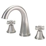 Danze D314666BNT Brandywood Two Handle Roman Tub Trim Kit, Brushed Nickel, Valve Not Included