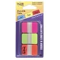 Post-it&reg; Durable IndexTabs, 1 Inch, Ideal For Binders and File Folders, Assorted Bright Colors, 66 per Dispenser