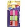 Post-it� Durable IndexTabs, 1 Inch, Ideal For Binders and File Folders, Assorted Bright Colors, 66 per Dispenser