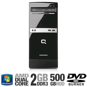 HP Compaq 505B - Micro tower - 1 x Athlon II X2 250 / 3 GHz - RAM 2 GB - HDD 1 x 500 GB - DVD?RW ?R DL / DVD-RAM - GF 6150 SE - Windows 7 Pro / XP Pro downgrade - Monitor : none - Smart Buy - Microsoft Office Ready