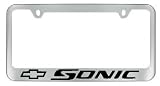 Chevy Sonic Chrome License Plate Frame with 2 free caps