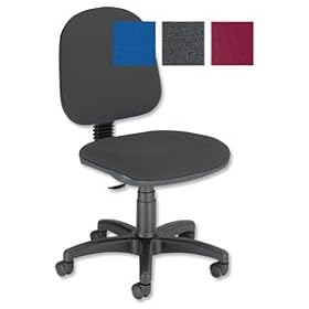 Trexus Office Operator Chair Medium Back H425m W455xD435xH425-540mm Charcoal