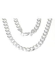 Sterling Silver Curb Chain 22 Inch 6.8mm