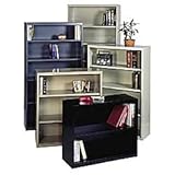 SANDUSKY/LEE Welded Steel Bookcases - Light gray