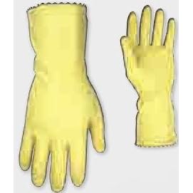 Custom LeatherCraft 2300S Glove, Latex Household, Yellow, Small by Custom Leather Craft