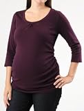 A Pea in the Pod: 3/4 Sleeve Scoop Neck Side Ruched Maternity T Shirt