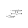MCM 11002-78002 Stainless Steel H Twin, Centered, 2.25 Inch Offset Burner