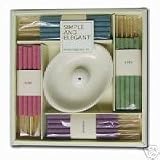 40 Piece Incense Gift Set with White Ceramic Holder