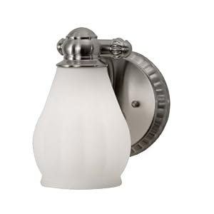 Checkolite 9641-71 Price Pfister Treviso Collection 1-Light Vanity, Brush Nickel by 