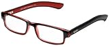 Optx 20/20  Fashionable Reading Glasses, Black/Red