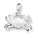 Sterling Silver Crab Charm with 20 inch Sterling Silver Chain