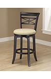 Hillsdale Kingstown Swivel 30 Inch Barstool in Black