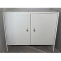 Praktischer Waschbeckenunterschrank Waschtischunterschrank in zeitlosem Design Wei� 2-t�rig