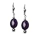 Sterling Silver Amethyst Serenity Leverback Drop title=